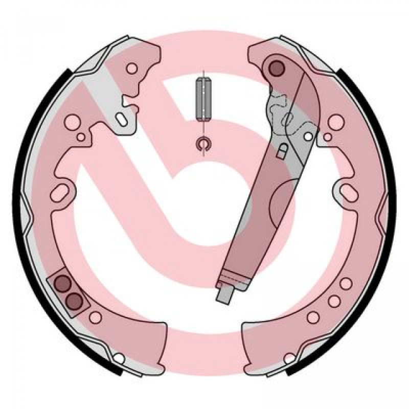 BREMBO S 83 570 Bremsbackensatz Hinten für Hilux Goa Scorpio