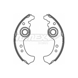 TOMEX Brakes TX 20-01 Bremsbackensatz für