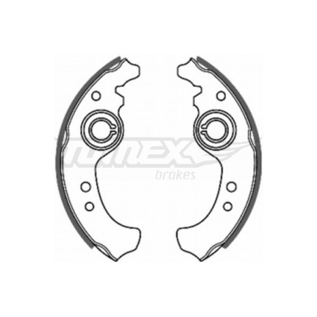 TOMEX Brakes TX 20-01 Bremsbackensatz für
