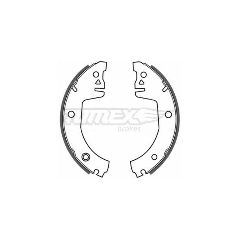 TOMEX Brakes TX 20-08 Sada brzdových čeľustí pre