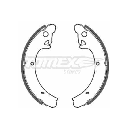 TOMEX Brakes TX 20-09 Sada brzdových čeľustí pre