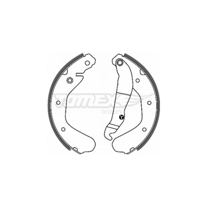 TOMEX Brakes TX 20-15 Brake Shoe Set for