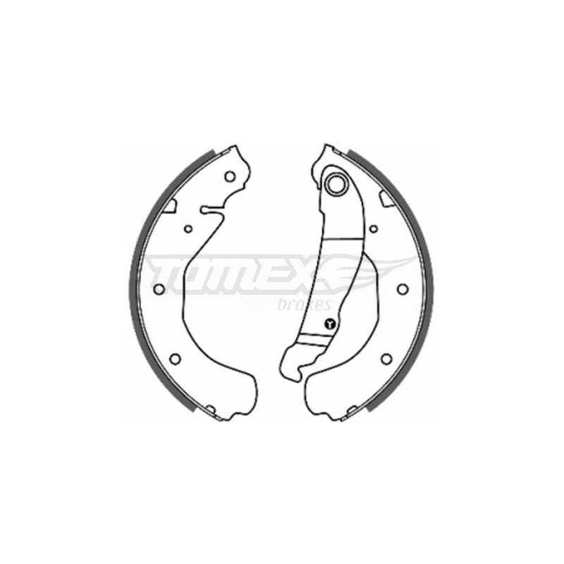 TOMEX Brakes TX 20-16 Sada brzdových čeľustí pre