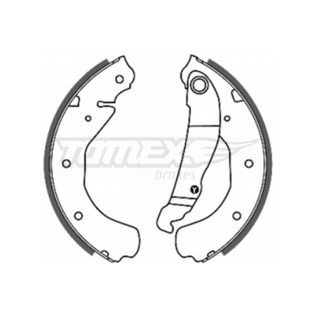 TOMEX Brakes TX 20-16 Sada brzdových čeľustí pre