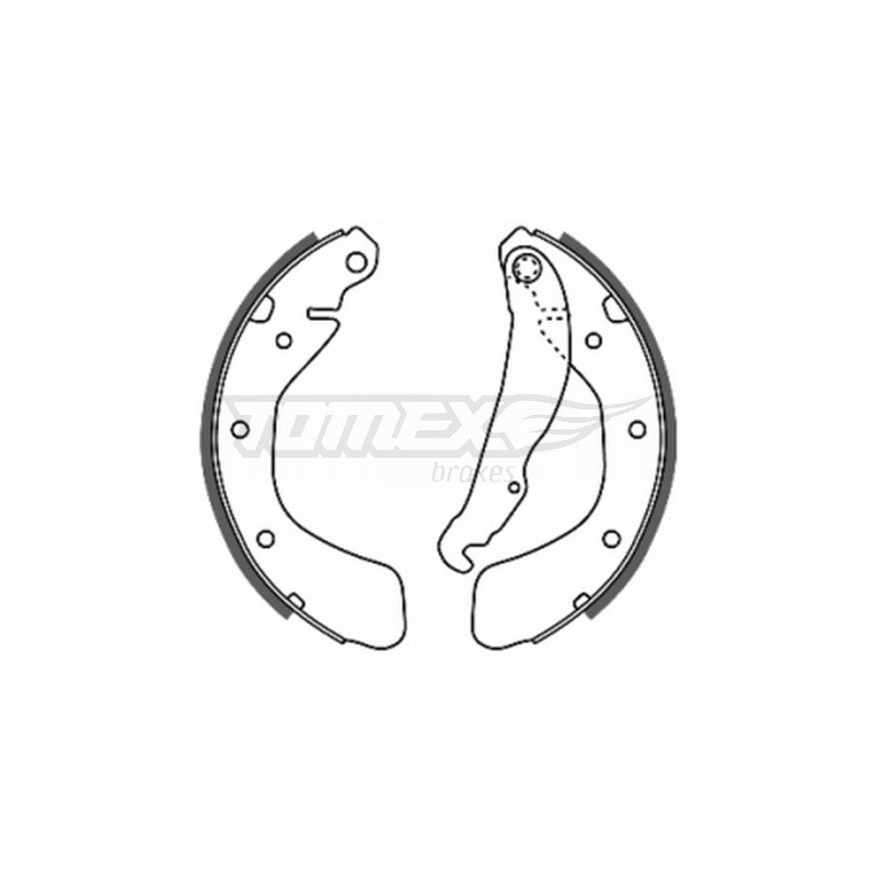 TOMEX Brakes TX 20-17 Bremsbackensatz für