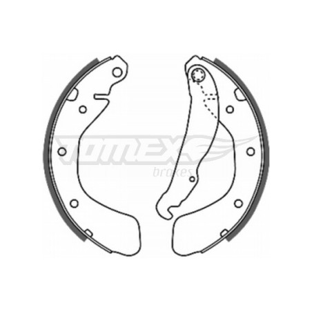 TOMEX Brakes TX 20-17 Jeu de mâchoires de frein pour