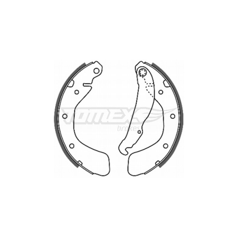 TOMEX Brakes TX 20-18 Brake Shoe Set for