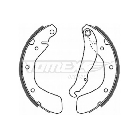 TOMEX Brakes TX 20-18 Sada brzdových čelistí pro