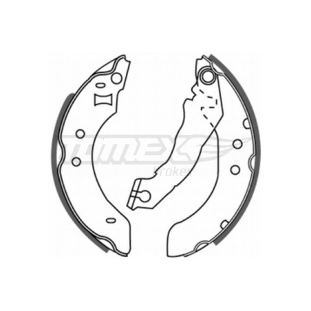 TOMEX Brakes TX 20-20 Sada brzdových čelistí pro