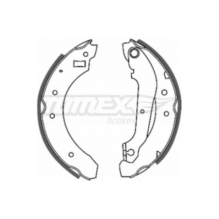 TOMEX Brakes TX 20-21 Sada brzdových čeľustí pre