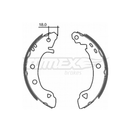 TOMEX Brakes TX 20-22 Brake Shoe Set for