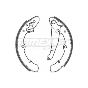 TOMEX Brakes TX 20-25 Sada brzdových čeľustí pre