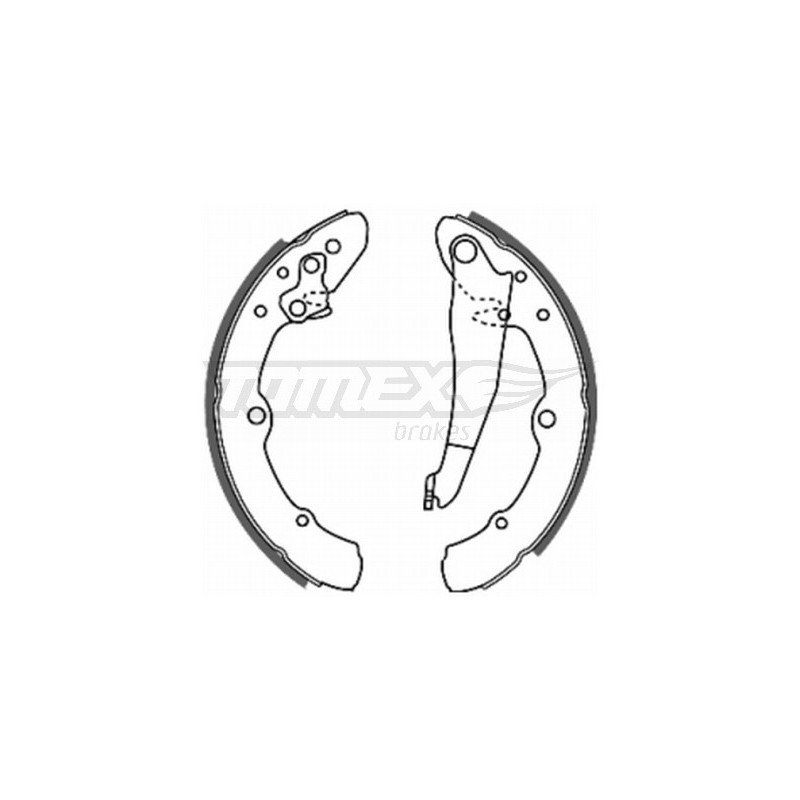 TOMEX Brakes TX 20-25 Bremsbackensatz für