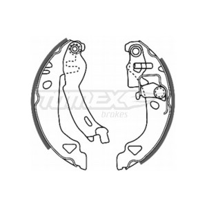 TOMEX Brakes TX 20-28 Bremsbackensatz für