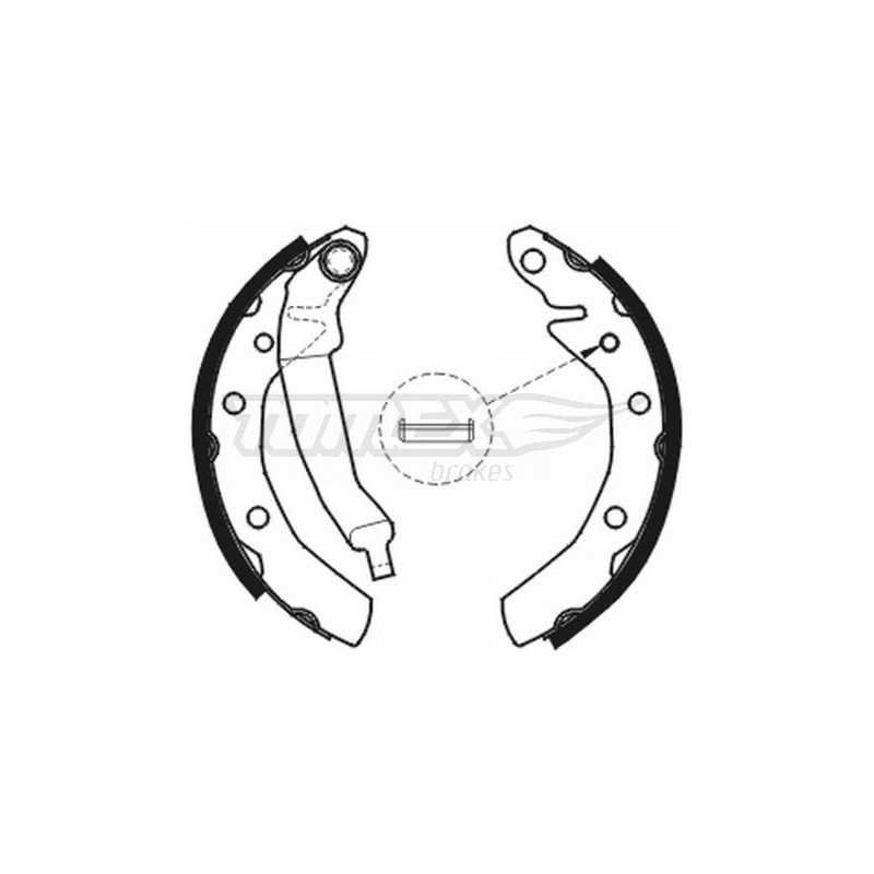 TOMEX Brakes TX 20-31 Brake Shoe Set for