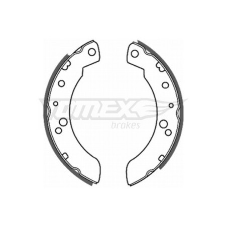 TOMEX Brakes TX 20-33 Brake Shoe Set for
