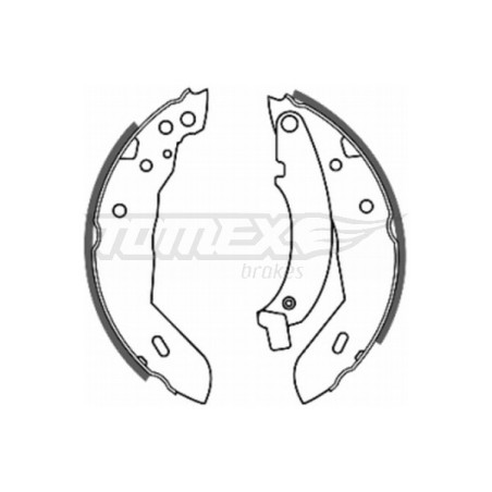 TOMEX Brakes TX 20-40 Sada brzdových čelistí pro