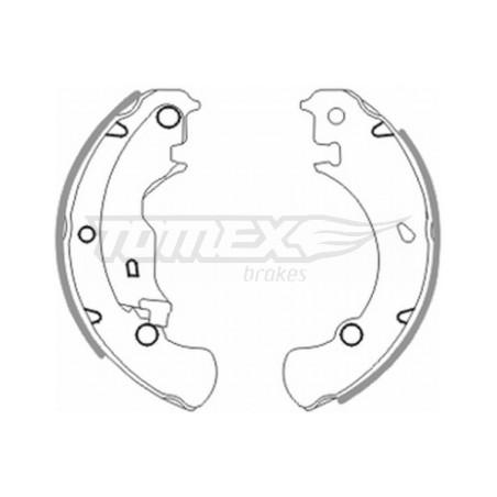 TOMEX Brakes TX 20-42 Brake Shoe Set for