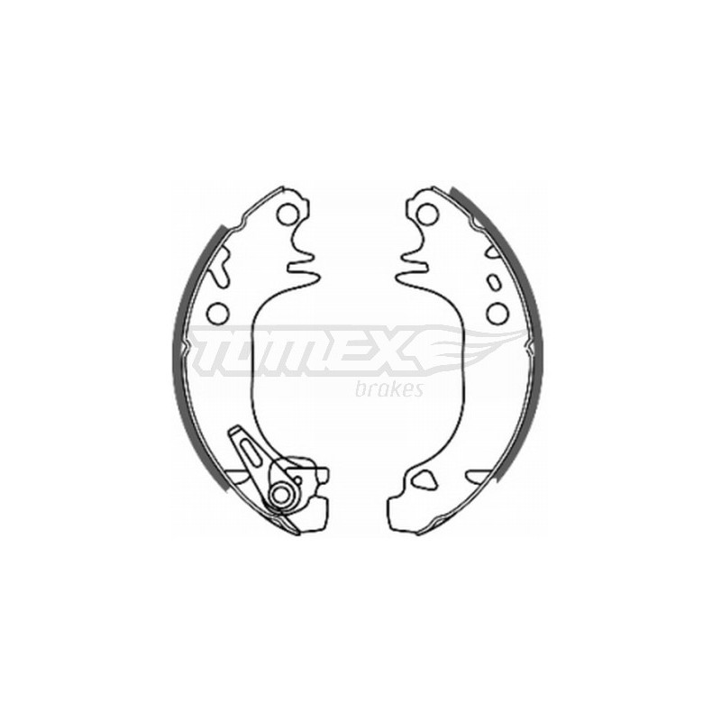 TOMEX Brakes TX 20-44 Zestaw szczęk hamulcowych dla
