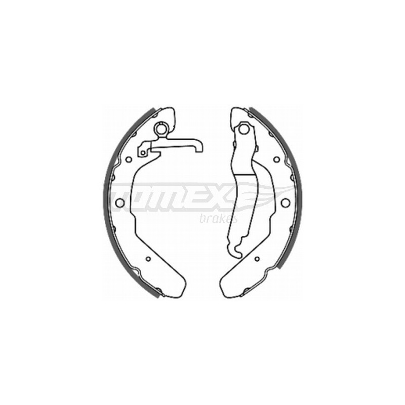TOMEX Brakes TX 20-48 Sada brzdových čeľustí pre
