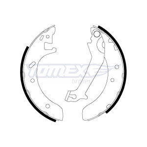 TOMEX Brakes TX 20-51 Bremsbackensatz für