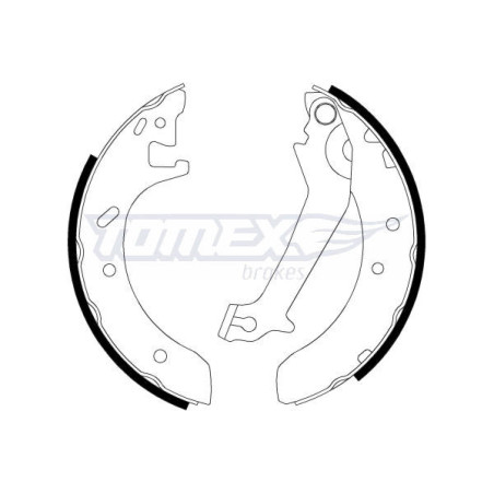 TOMEX Brakes TX 20-51 Bremsbackensatz für