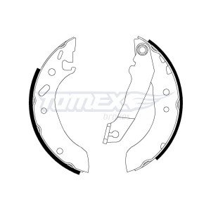 TOMEX Brakes TX 20-53 Juego de zapatas de frenos para