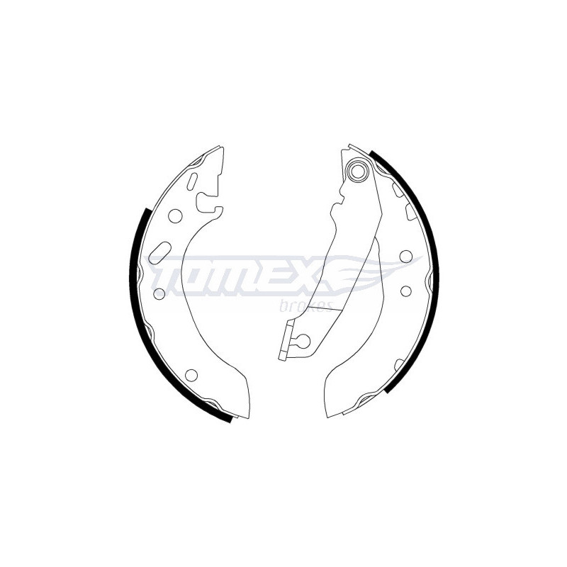 TOMEX Brakes TX 20-53 Sada brzdových čelistí pro