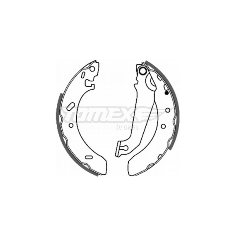 TOMEX Brakes TX 20-54 Sada brzdových čelistí pro