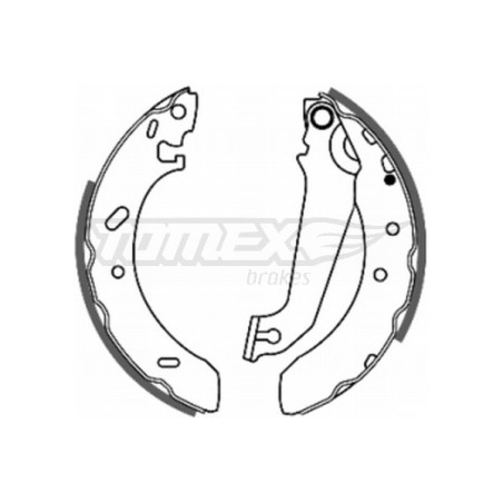 TOMEX Brakes TX 20-54 Zestaw szczęk hamulcowych dla