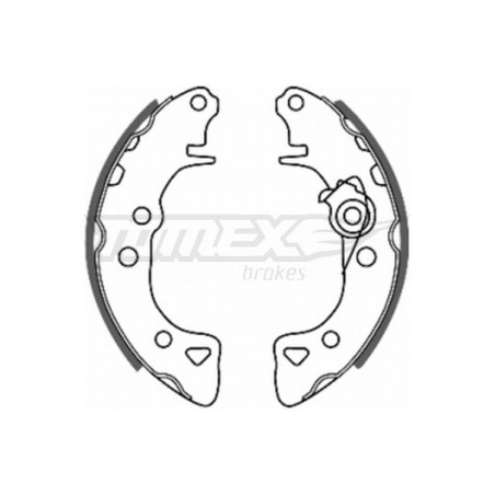 TOMEX Brakes TX 20-55 Jeu de mâchoires de frein pour