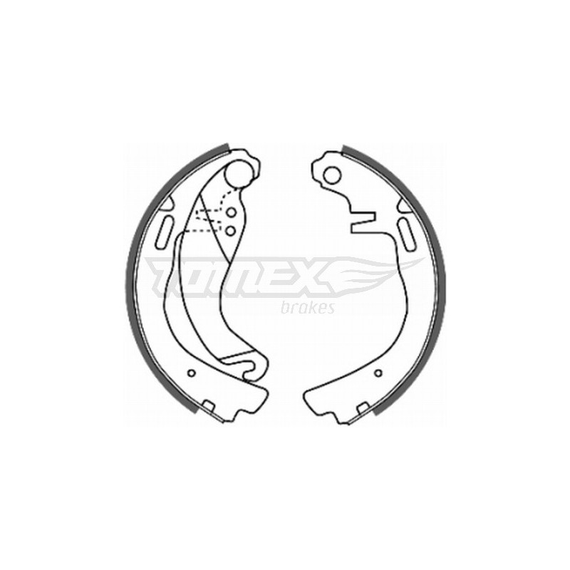 TOMEX Brakes TX 20-57 Sada brzdových čelistí pro