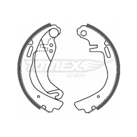 TOMEX Brakes TX 20-57 Sada brzdových čelistí pro