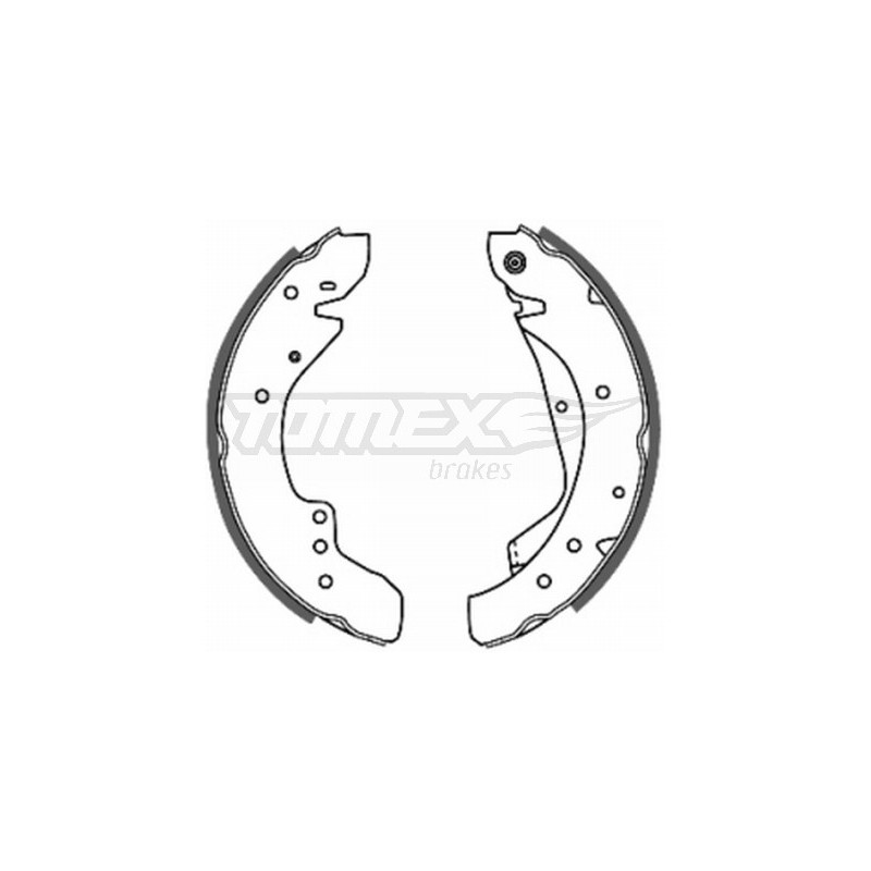 TOMEX Brakes TX 20-59 Sada brzdových čeľustí pre