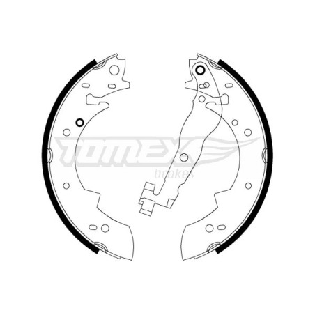 TOMEX Brakes TX 20-62 Zestaw szczęk hamulcowych dla