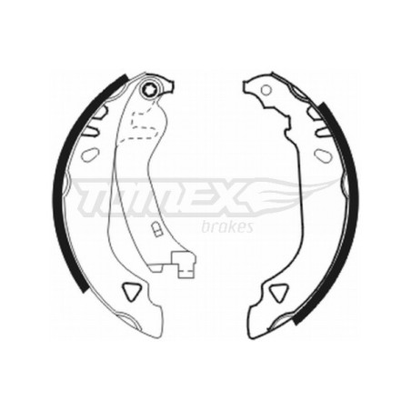 TOMEX Brakes TX 20-64 Brake Shoe Set for