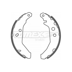TOMEX Brakes TX 20-66 Brake Shoe Set for