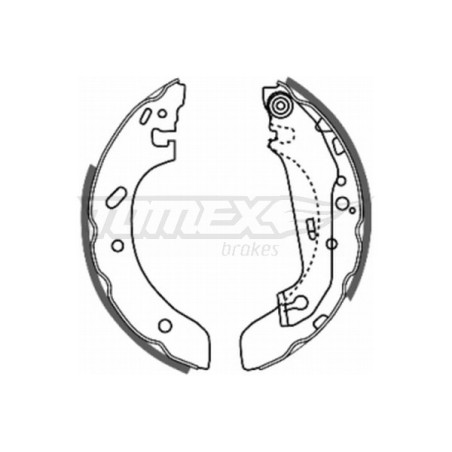 TOMEX Brakes TX 20-73 Zestaw szczęk hamulcowych dla