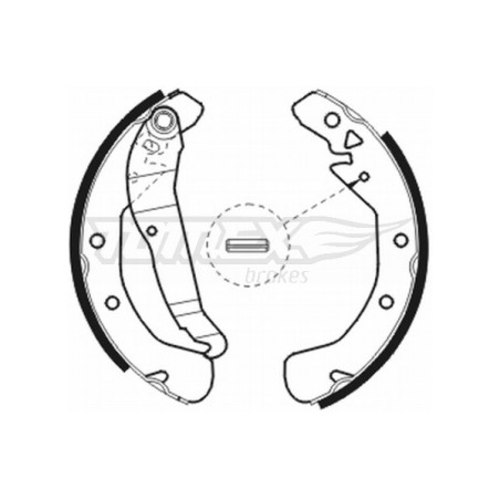 TOMEX Brakes TX 20-78 Sada brzdových čeľustí pre
