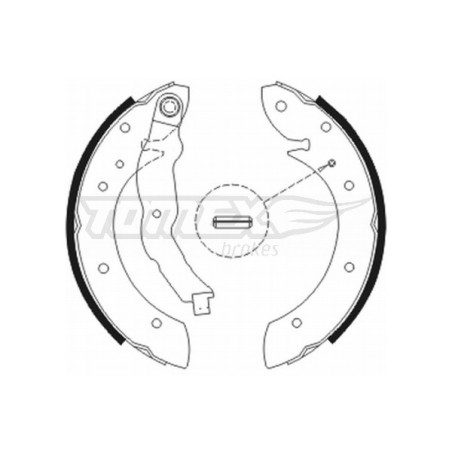 TOMEX Brakes TX 20-79 Sada brzdových čelistí pro