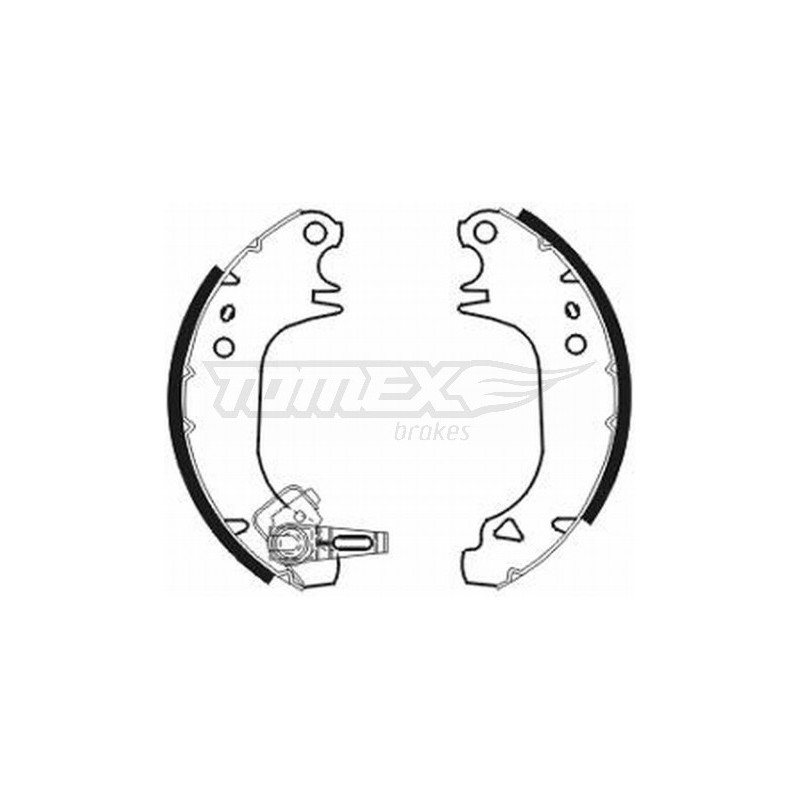 TOMEX Brakes TX 20-80 Sada brzdových čelistí pro