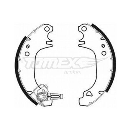TOMEX Brakes TX 20-80 Brake Shoe Set for