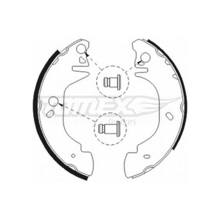 TOMEX Brakes TX 20-81 Brake Shoe Set for