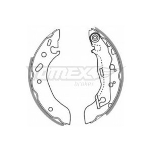 TOMEX Brakes TX 20-83 Sada brzdových čeľustí pre