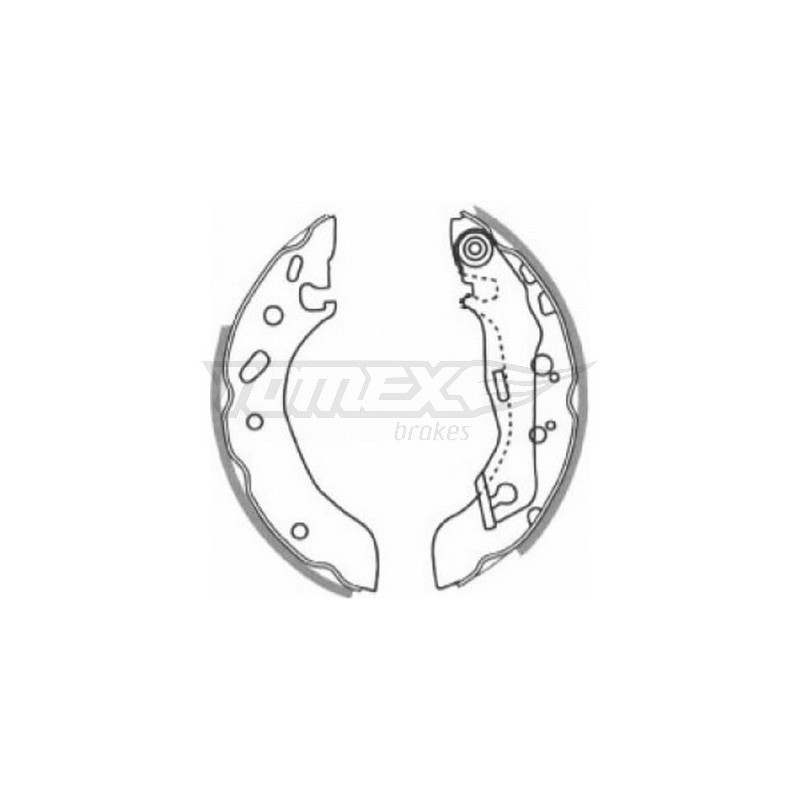 TOMEX Brakes TX 20-83 Brake Shoe Set for