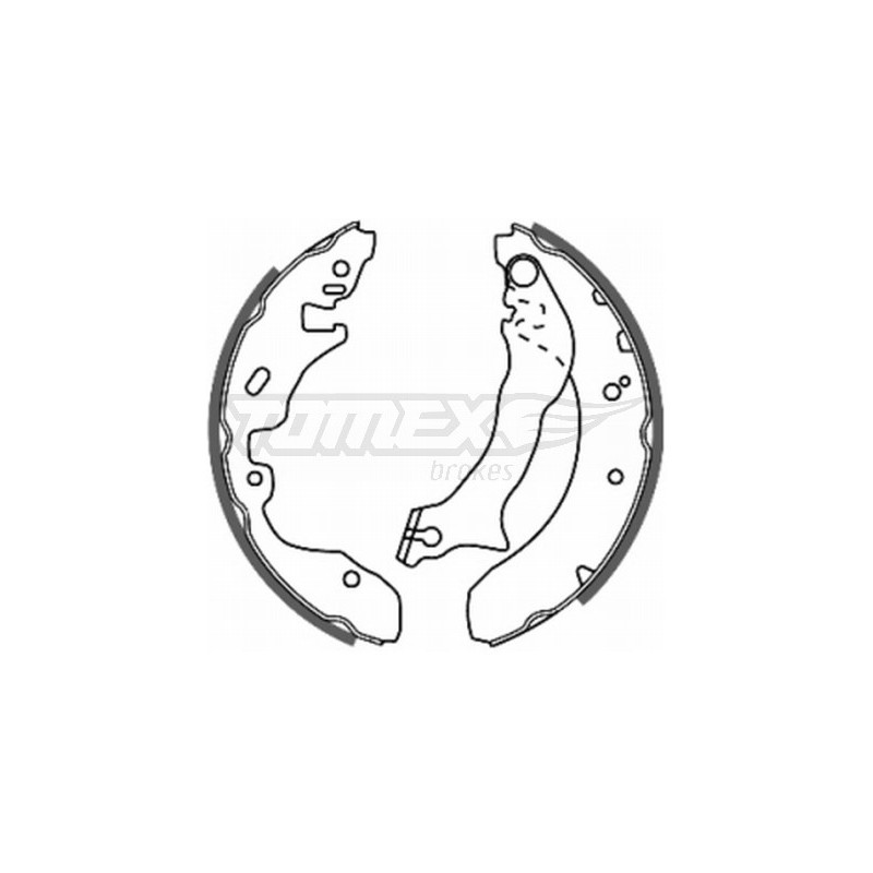 TOMEX Brakes TX 20-84 Sada brzdových čelistí pro
