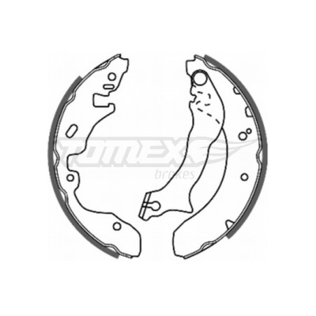 TOMEX Brakes TX 20-84 Brake Shoe Set for