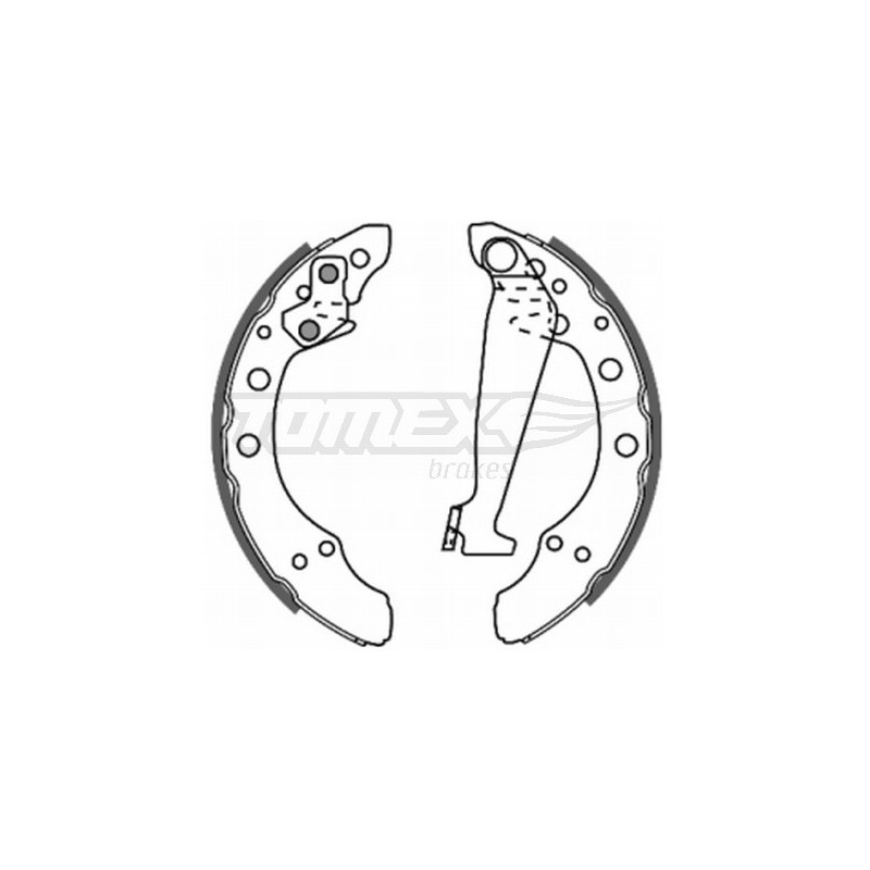 TOMEX Brakes TX 20-86 Sada brzdových čeľustí pre