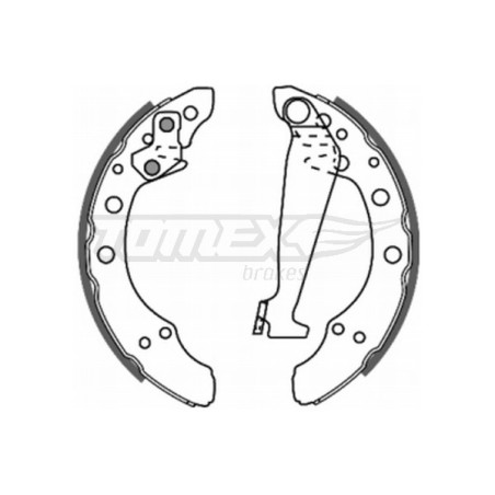 TOMEX Brakes TX 20-86 Sada brzdových čelistí pro