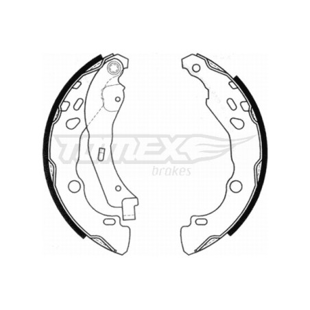 TOMEX Brakes TX 20-99 Brake Shoe Set for